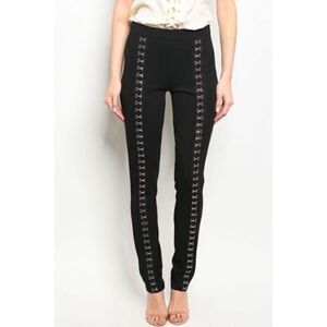 Black Hook & Eye Pants
